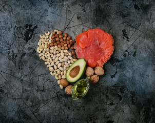 Wall Mural - healthy fats. healthy fats for heart