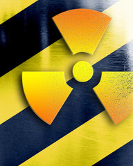 Wall Mural - Nuclear danger background