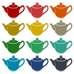 Canvas Print - Tea - vector icons set 