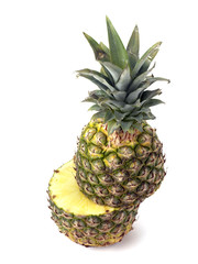 Wall Mural - pineapple cut in half