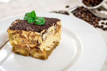 Wall Mural - Italian dessert tiramisu