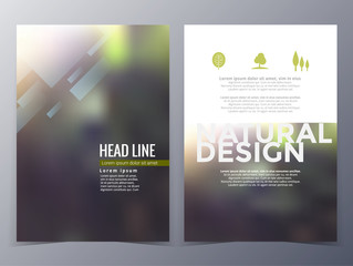 business and nature brochure design template vector