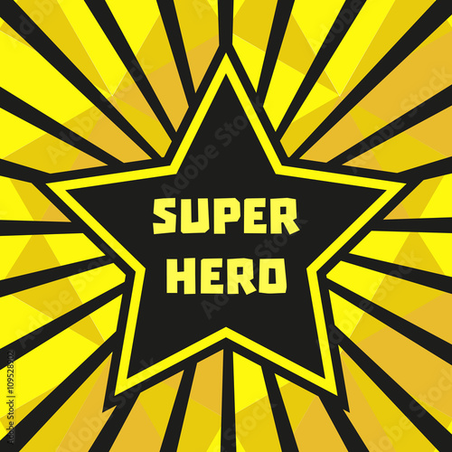 Hero Star Star Shape Victory Award Of Hero Vector Concept
