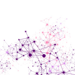 Global Network On White Background - Vector Illustration, Graphic Design Useful For Your Design