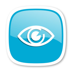 Poster - eye blue glossy web icon