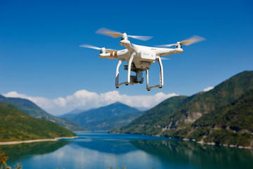 Wall Mural - drone quadrocopter with digital camera