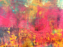 Abstract Colorful Hand Painted Canvas Texture Background