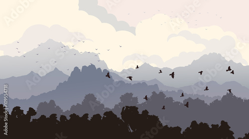 horyzontalna-ilustracja-kierdel-ptaki-i-las-z-mounta