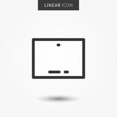 Fototapete - Tablet icon vector illustration. Tablet creative line concept.
