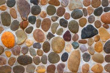 Pebble stone floor tile texture