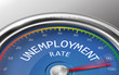 unemployment rate conceptual 3d illustration meter