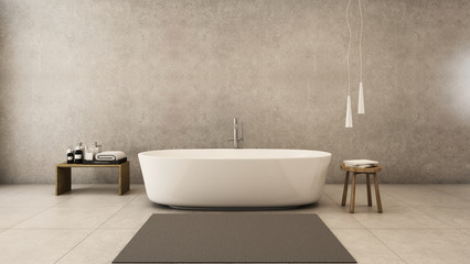 Wall Mural - Jacuzzi bath design modern & Loft - 3D render