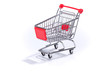 © MichaelJBerlin - Spielzeug Einkaufswagen, Freisteller auf weissem Hintergrund