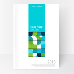 Wall Mural - business brochure cover template. cover design annual report, flyer, leaflet, poster. geometric abst