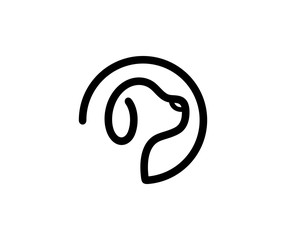 Wall Mural - dog logo