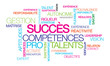 © morganimation - Succès talents compétences nuage de mots couleur tag cloud