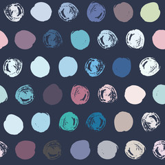 Wall Mural - Seamless polka dot pattern