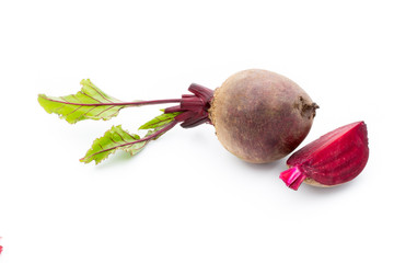 Beetroot isolated on the white background.