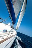 Fototapeta  - Yacht in the open sea