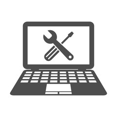 Poster - computer service repair web symbol vector icon