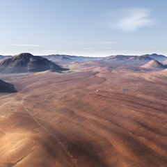 Wall Mural - mars surface. elements of this image furnished by nasa