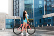 © Prostock-studio - Young slim sexy sportive woman on bicycle