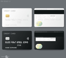 White Credit Card Template