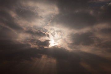 Wall Mural - sky with sun