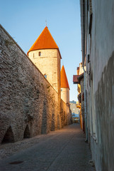 Wall Mural - Medieval wall in Tallinn, Estonia