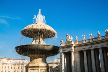 The Fountain of St. Peter's Square, Vatican city