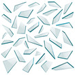 Shards of glass. Vector illustration.
