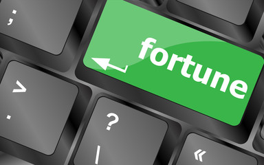 Poster - Fortune for investment concept with button on computer keyboard. Keyboard keys icon button vector. Keyboard Icon, Keyboard Icon Vector, Keyboard Icon Art, Keyboard Icon App