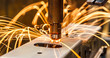 Industrial, automotive part spot welding in factory