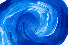 Blue White Big Swirl Acrylic Background