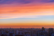 Sunset aerial view of Buenos Aires, Argentina