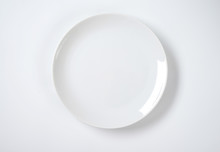 Coup Shaped White Plate