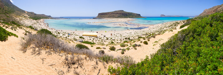 Canvas Print - Balos beach on Crete island, Greece