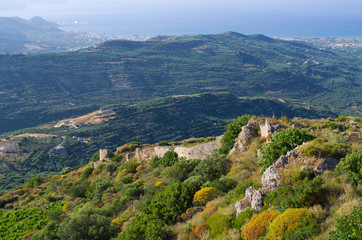 Poster - Ruins of ancient Polyrrinia,Crete island, Greece