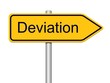 Deviation sign