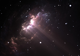 Wall Mural - giant glowing nebula