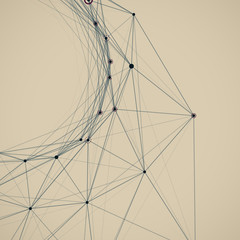 Aufkleber - Abstract background with dotted grid