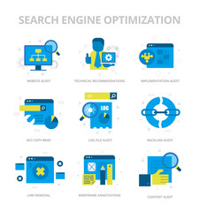 SEO Flat Icons