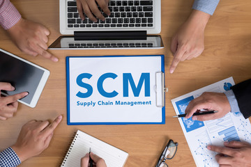  SCM Supply Chain Management concept