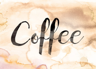 Canvas Print - Coffee Concept Watercolor Theme