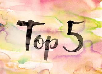 Poster - Top 5 Concept Watercolor Theme