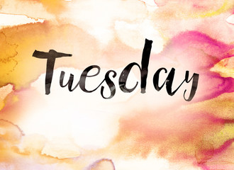 Canvas Print - Tuesday Concept Watercolor Theme