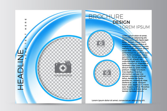 Abstract flyer design background. Brochure template. Can be used for magazine cover, business mockup, education, presentation, report. a4 size with editable elements. EPS 10.