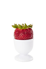 Sticker - strawberry in white cup