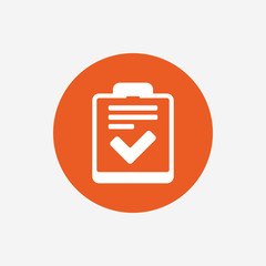 Poster - checklist sign icon. control list symbol.