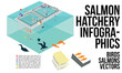 © bongo_congo - Salmon Hatchery Infographic Set